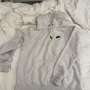 Nike Gray Quarter-Zip Pullover Sweater